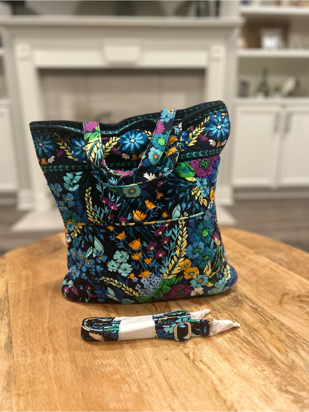 Vera Bradley Convertible Crossbody Tote in Midnight Blues NWT Rare